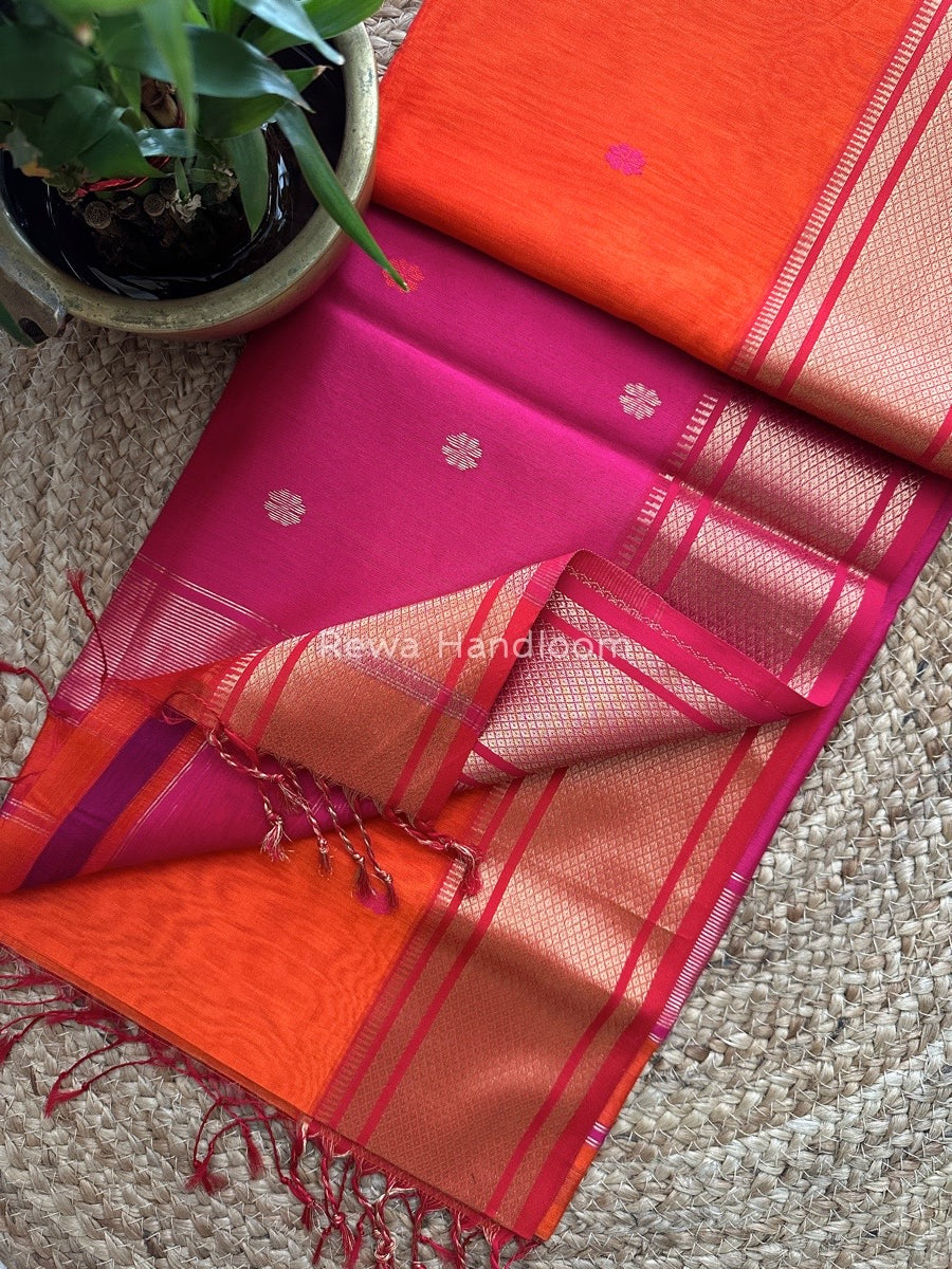 Maheshwari Zari Butti Saree