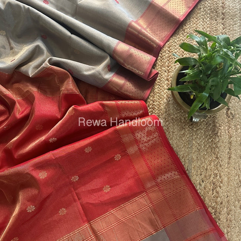 Maheshwari Tissue Butti Saree