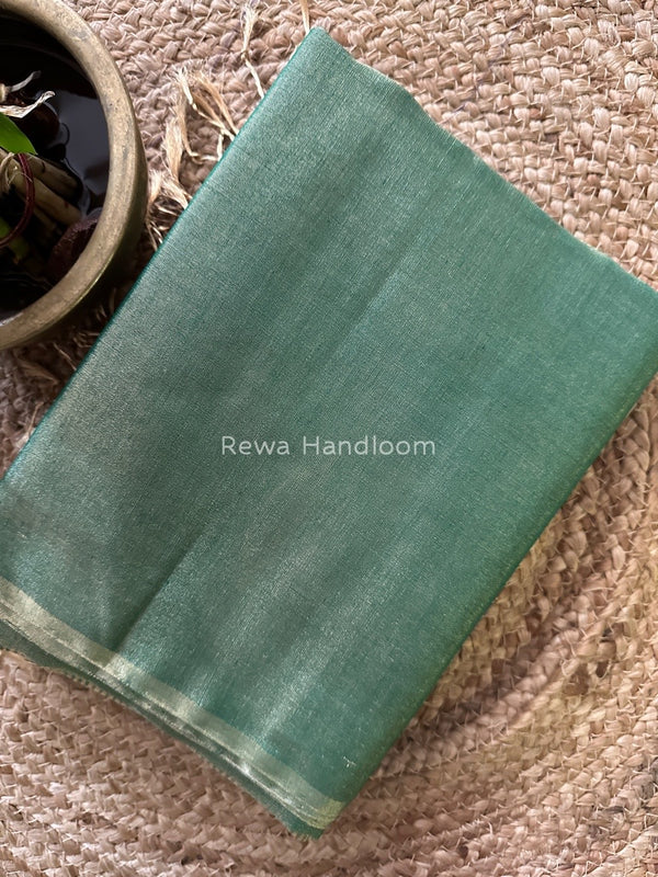 Maheshwari Green Tissue Saree TS037
