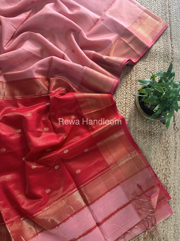 Maheshwari Tissue Butti Saree