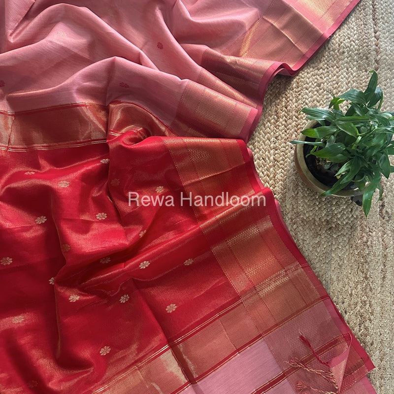 Maheshwari Tissue Butti Saree