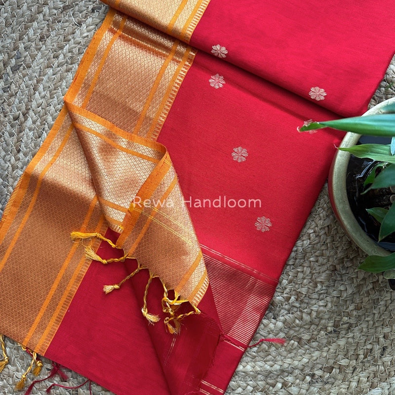 Maheshwari Zari Butti Saree