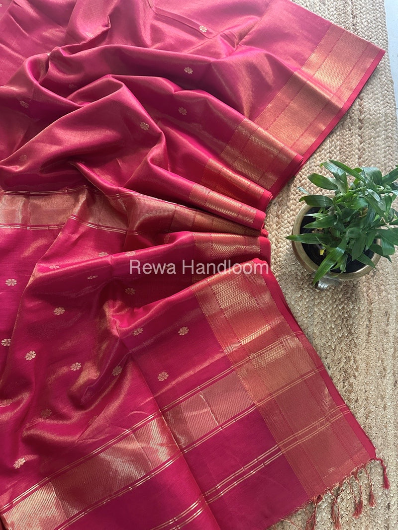Maheshwari Tissue Butti Saree