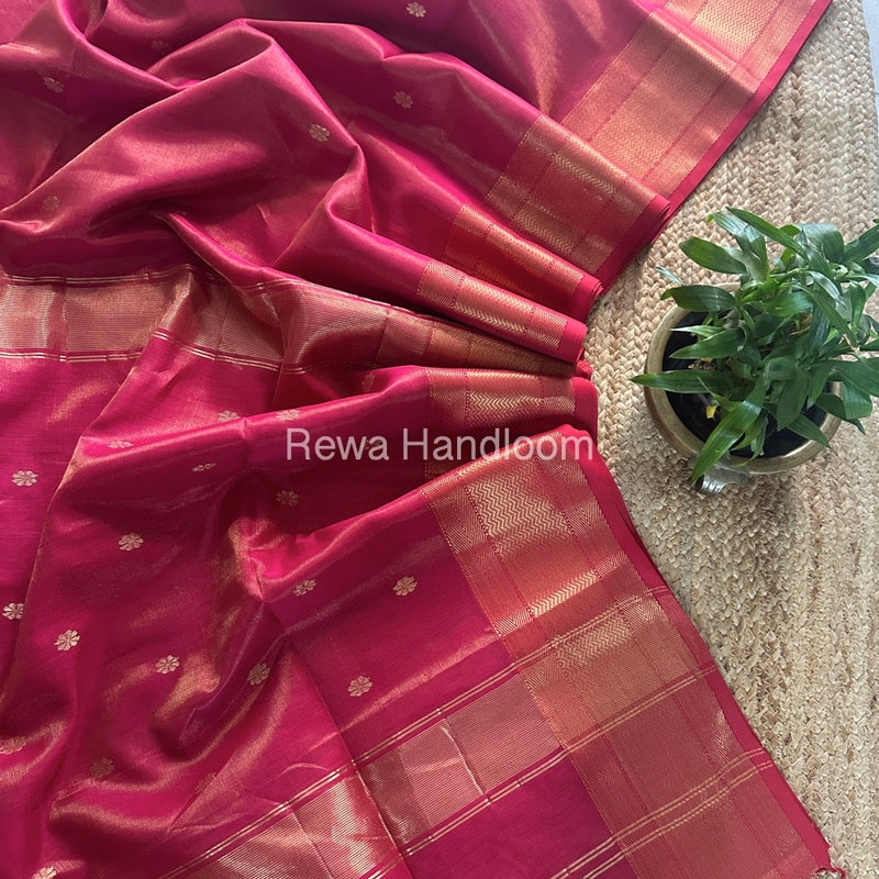 Maheshwari Tissue Butti Saree
