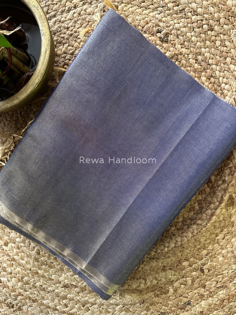 Maheshwari Blue Tissue Saree TS023