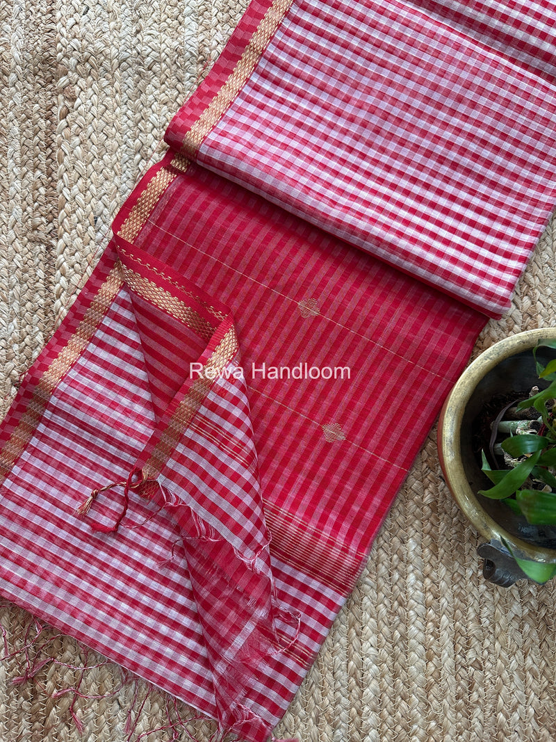 Exclusive Maheshwari Checks Saree