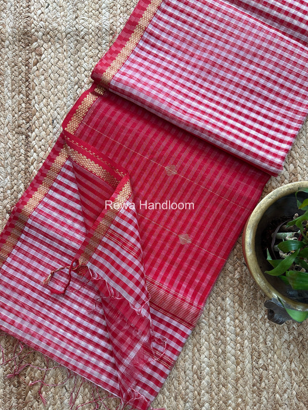 Exclusive Maheshwari Checks Saree