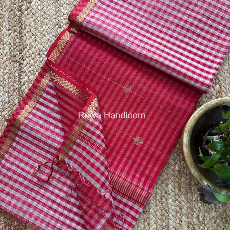 Exclusive Maheshwari Checks Saree