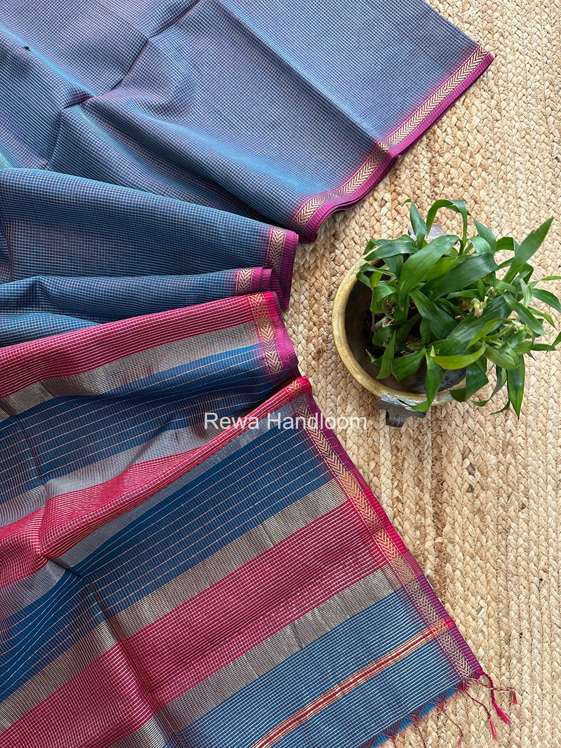 Maheshwari Morpankhi Tissue Silk Saree TCB0085