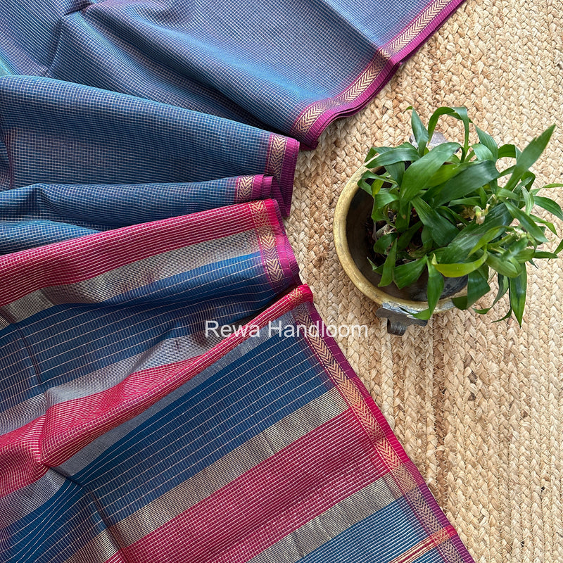 Maheshwari Morpankhi Tissue Silk Saree TCB0085