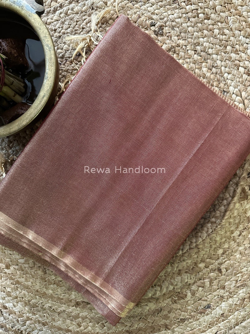 Maheshwari Maroon Tissue Saree TS022
