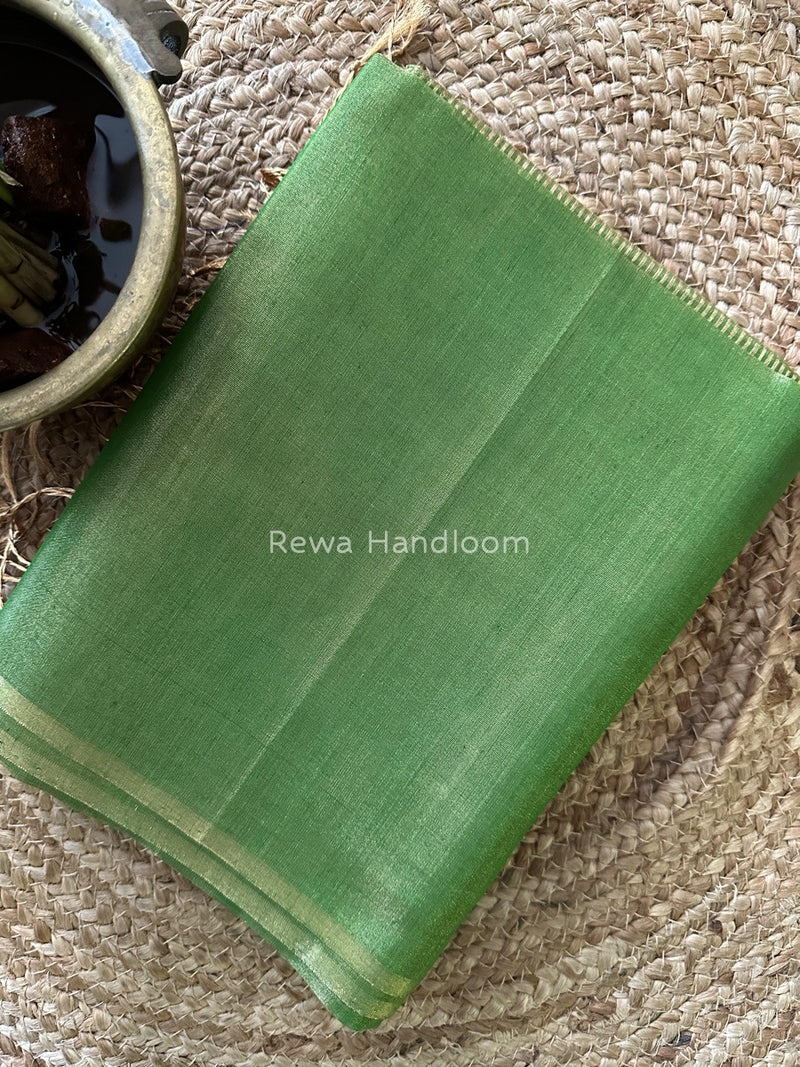 Maheshwari Green Tissue Saree TS032