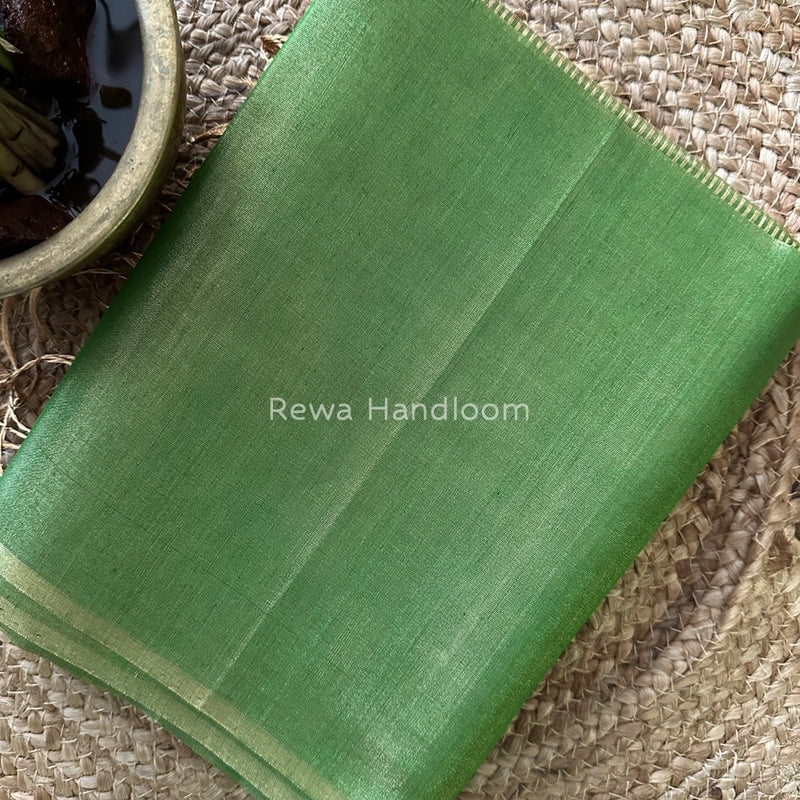 Maheshwari Green Tissue Saree TS032