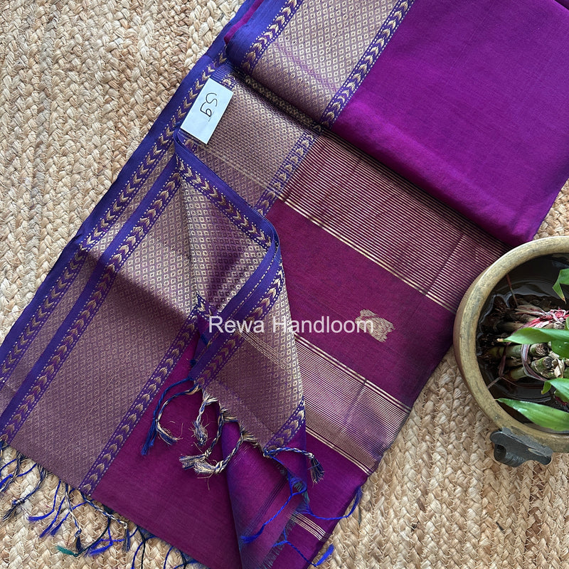 Maheshwari Lotus Shaded Butta Saree