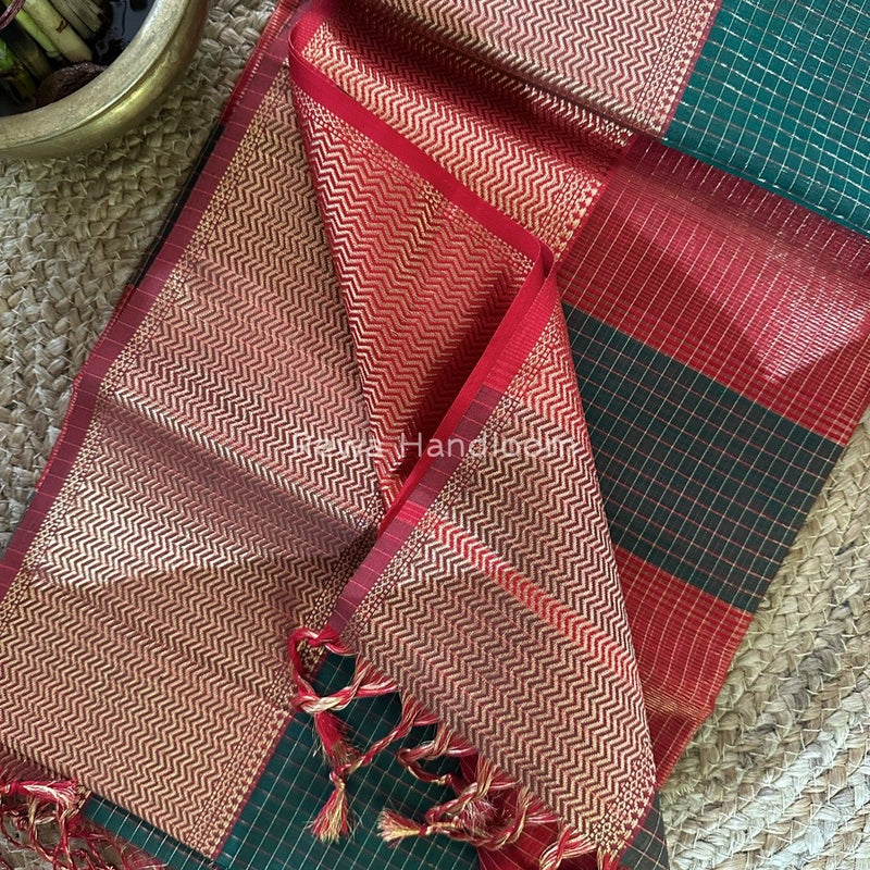 Maheshwari Skirt Checks Saree