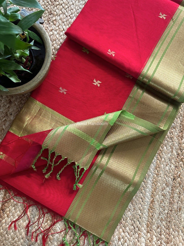 Maheshwari Zari Butti Saree 