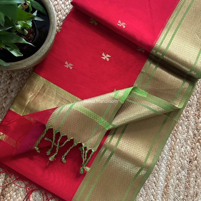 Maheshwari Zari Butti Saree 