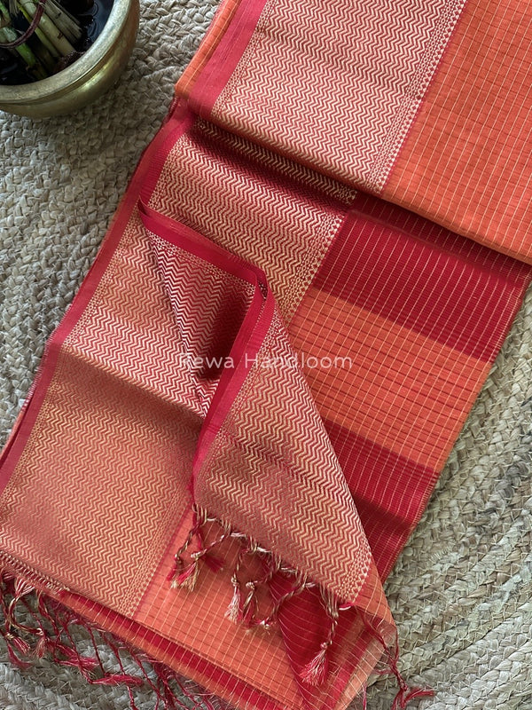 Maheshwari Skirt Checks Saree