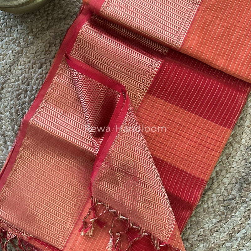 Maheshwari Skirt Checks Saree
