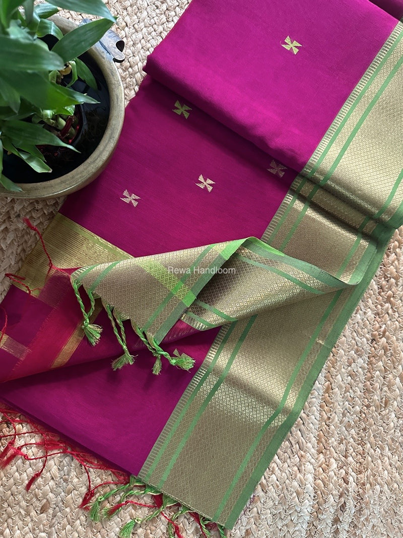 Maheshwari Zari Butti Saree