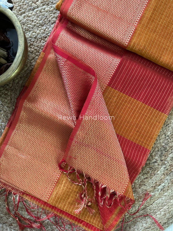 Maheshwari Skirt Checks Saree