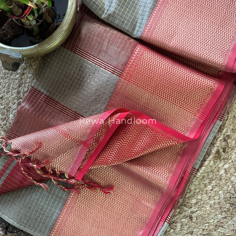 Maheshwari Skirt Checks Saree