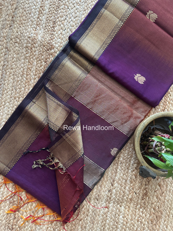 Maheshwari Lotus Shaded Butta Saree