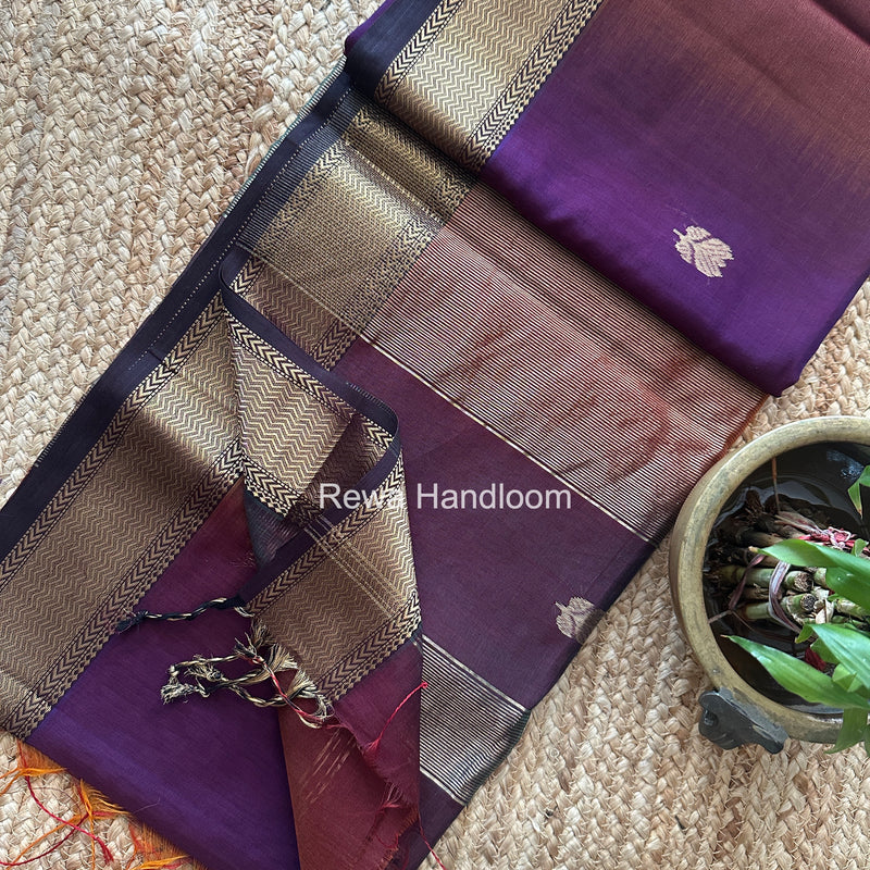 Maheshwari Lotus Shaded Butta Saree