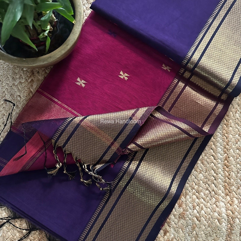 Maheshwari Zari Butti Saree