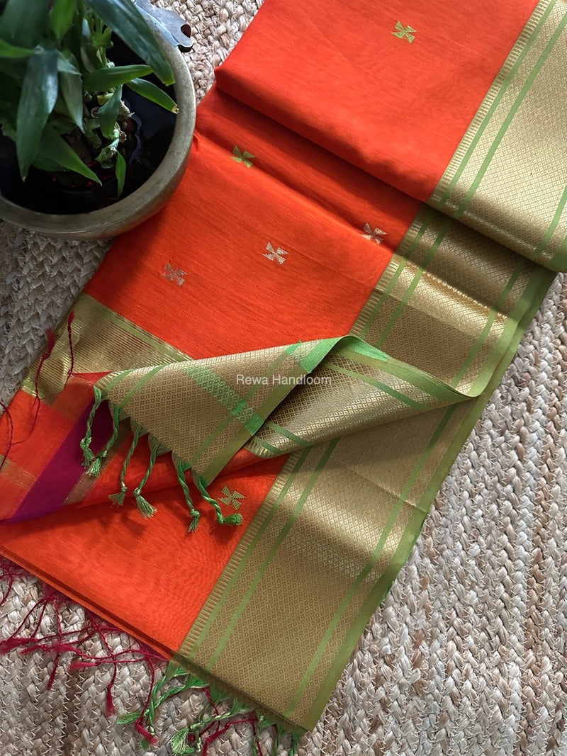 Maheshwari Zari Butti Saree 