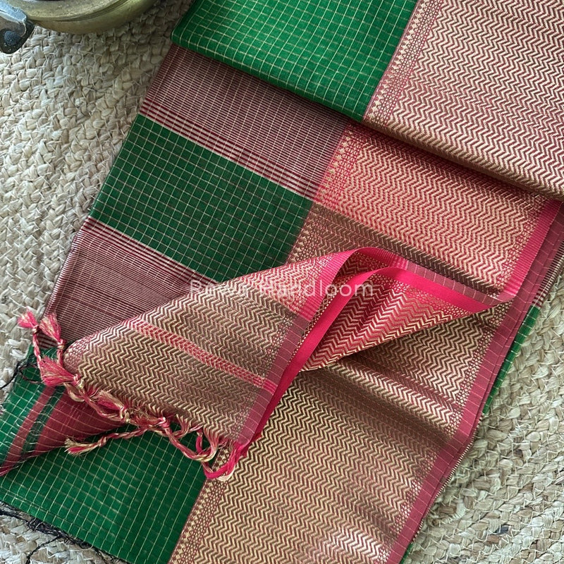 Maheshwari Skirt Checks Saree