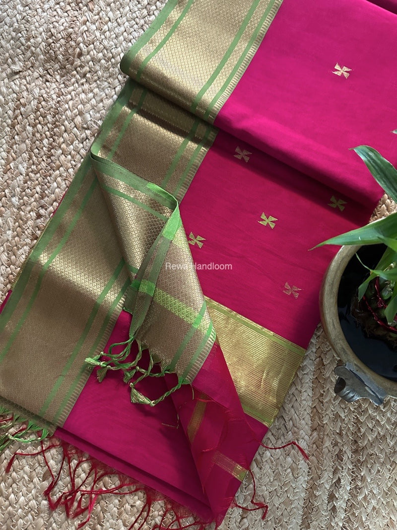 Maheshwari Zari Butti Saree