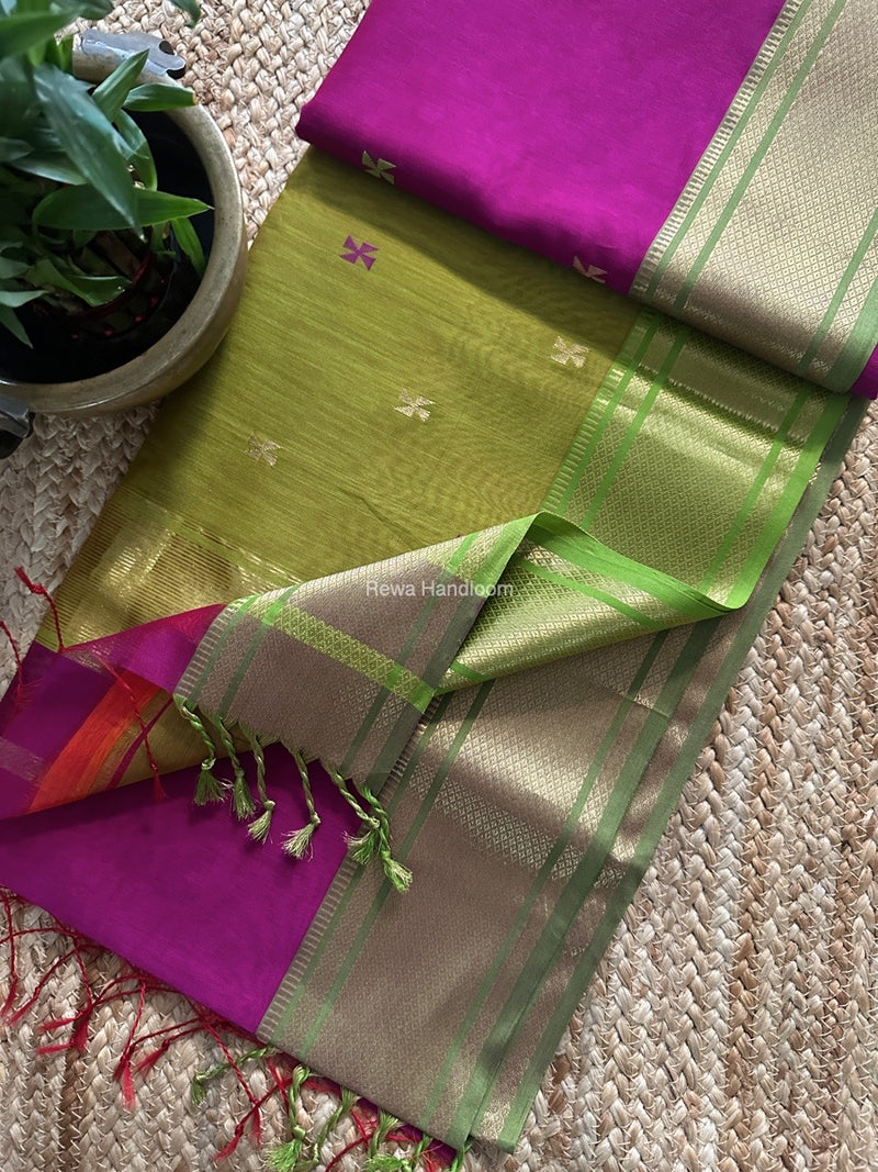 Maheshwari Zari Butti Saree