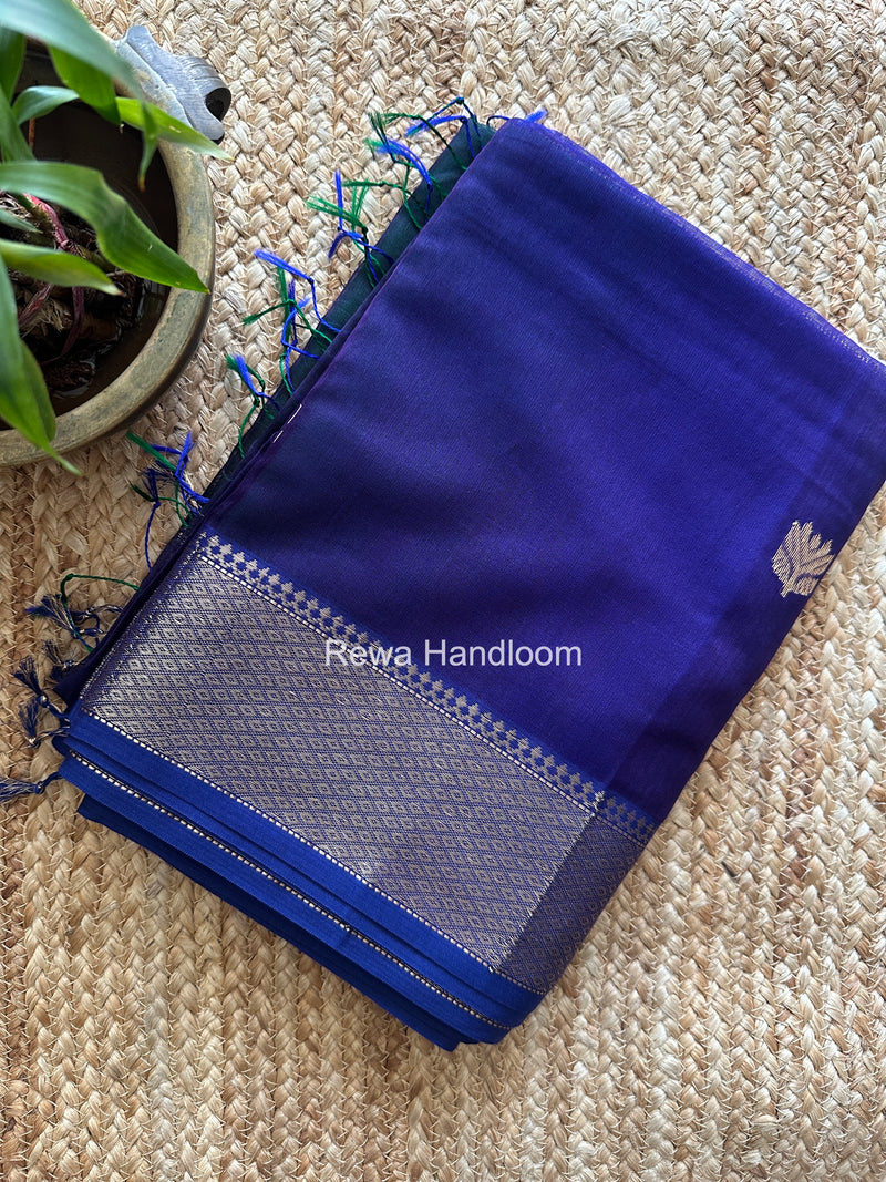 Maheshwari Violet Lotus Shaded Butta Saree SLB044