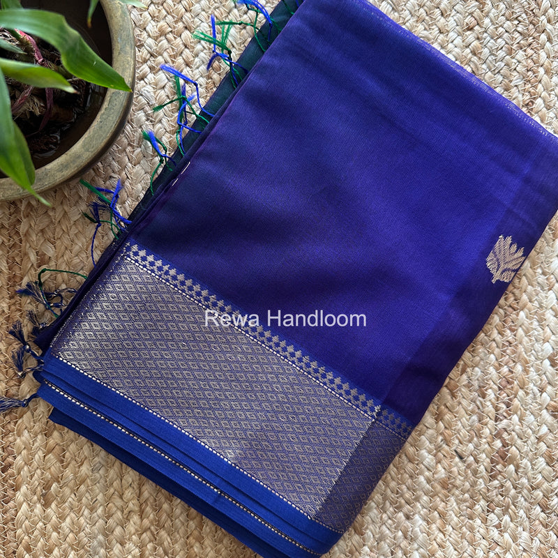Maheshwari Violet Lotus Shaded Butta Saree SLB044