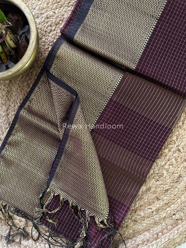 Maheshwari Skirt Checks Saree