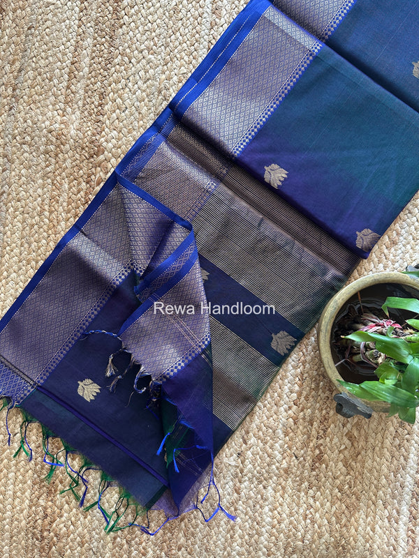 Maheshwari Lotus Shaded Butta Saree