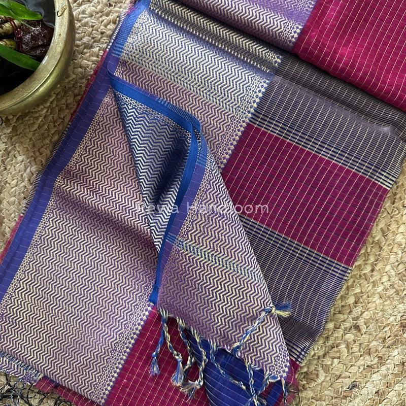 Maheshwari Skirt Checks Saree