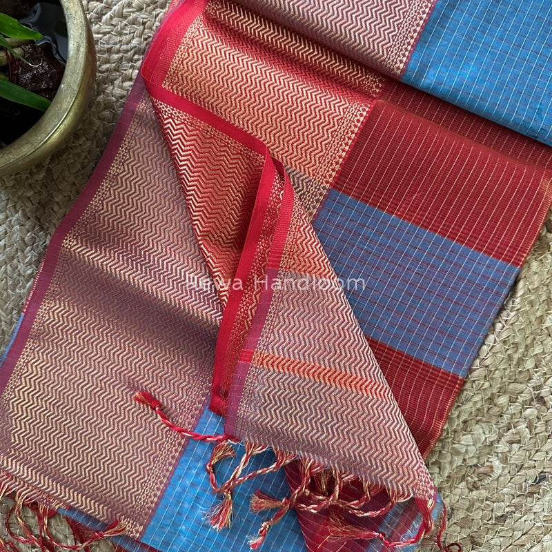 Maheshwari Skirt Checks Saree
