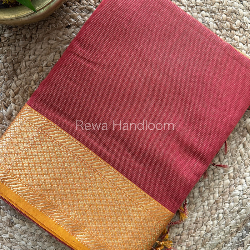 Maheshwari Tissue Silk Saree