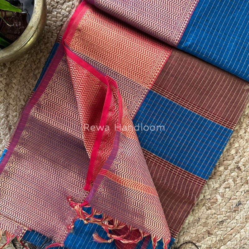 Maheshwari Skirt Checks Saree