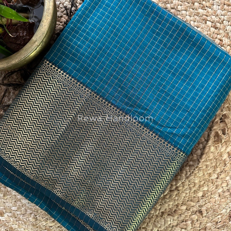 Maheshwari Morpankhi Skirt Checks Saree SCS032