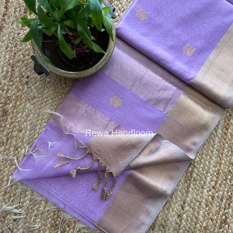 Maheshwari Lotus Butta Saree