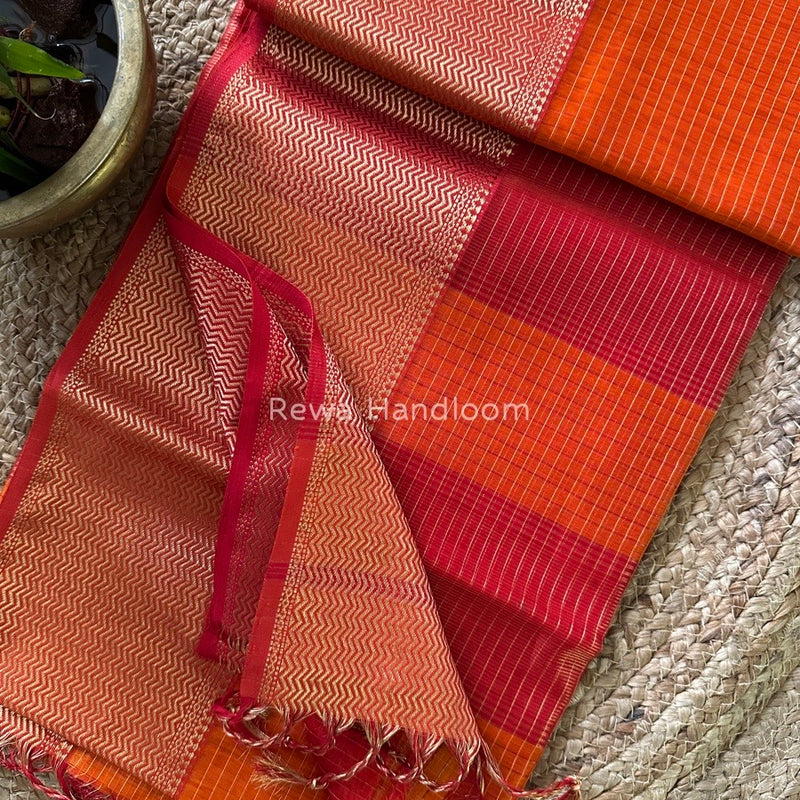 Maheshwari Skirt Checks Saree