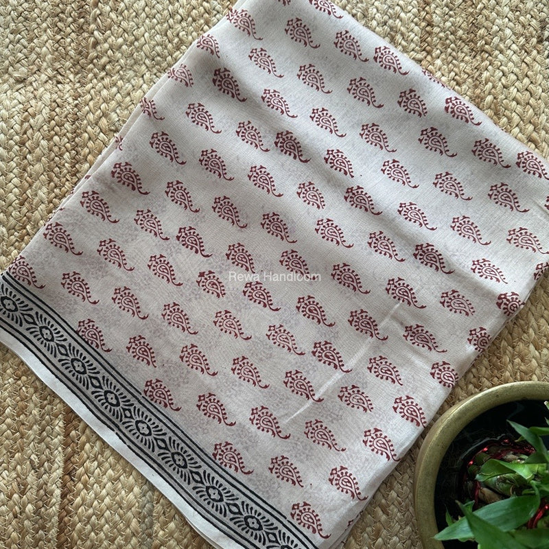 Maheshwari Top-Dupatta Set