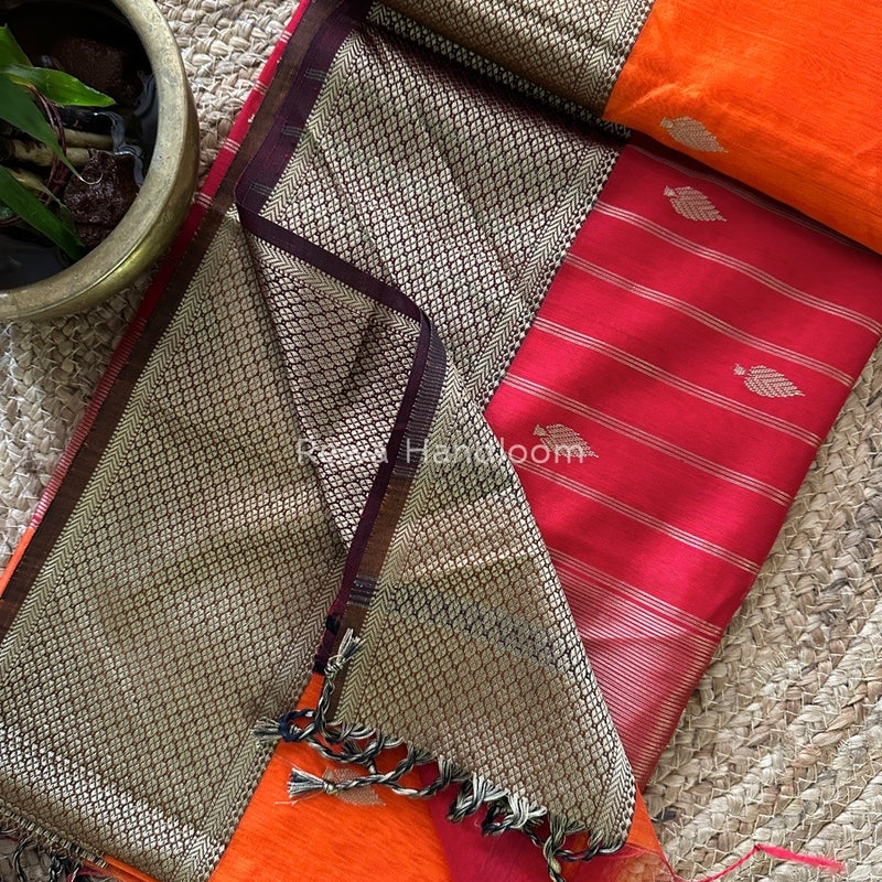 Maheshwari Resham Thread Butti Saree