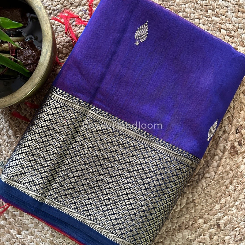 Maheshwari Purple Resham Thread Butti Saree RBS63