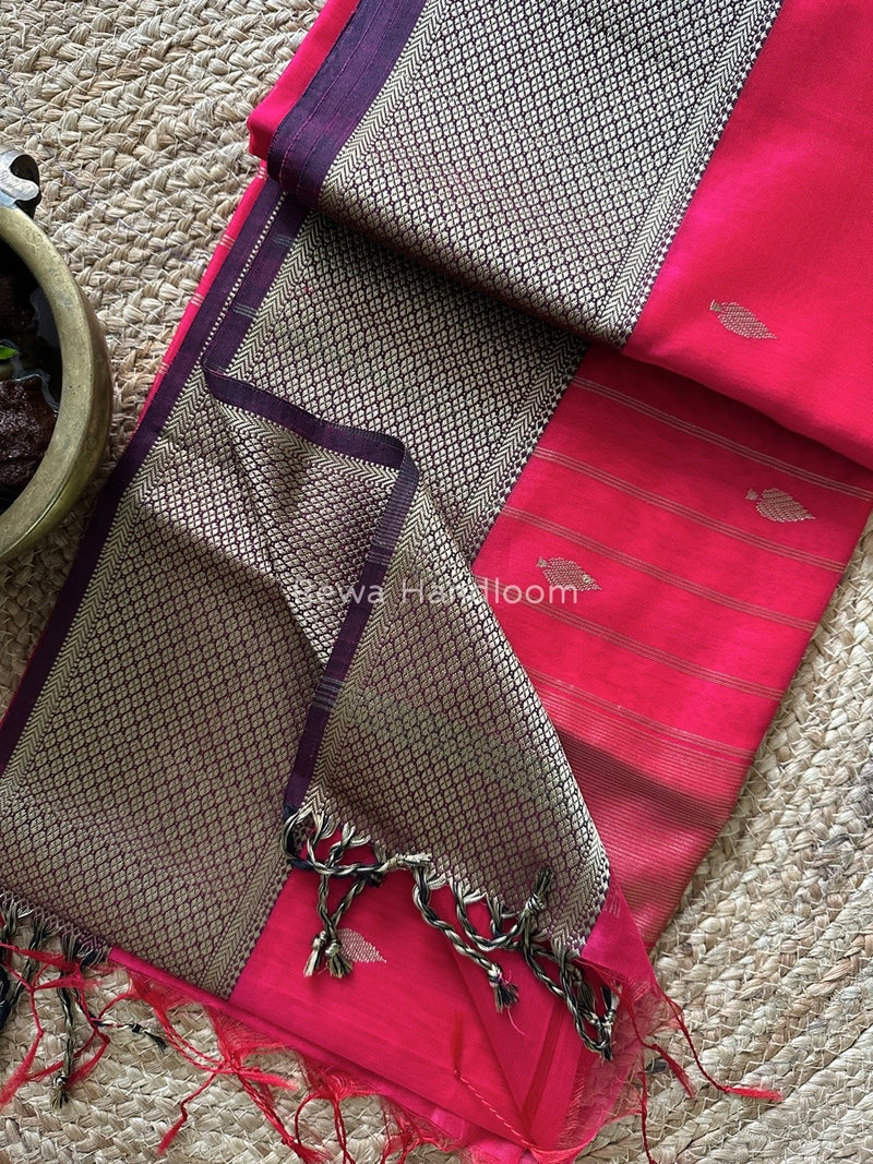 Maheshwari Resham Thread Butti Saree