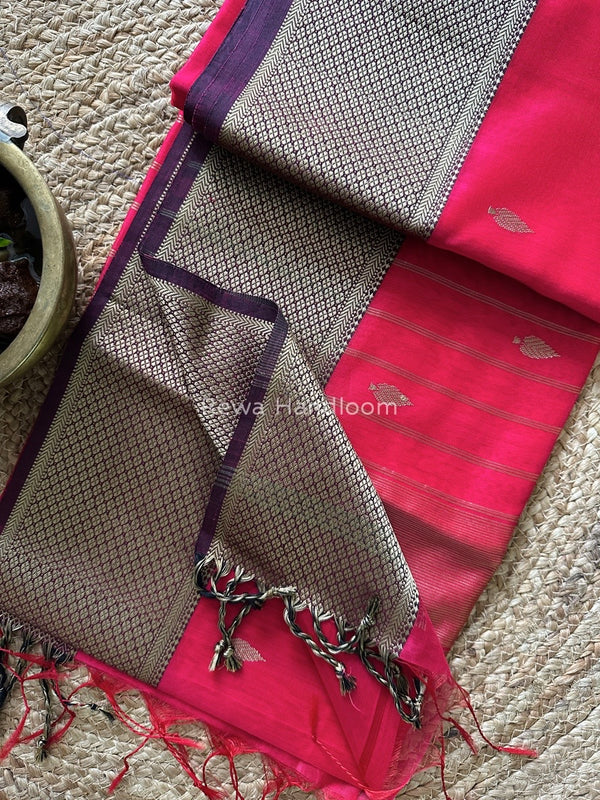Maheshwari Resham Thread Butti Saree