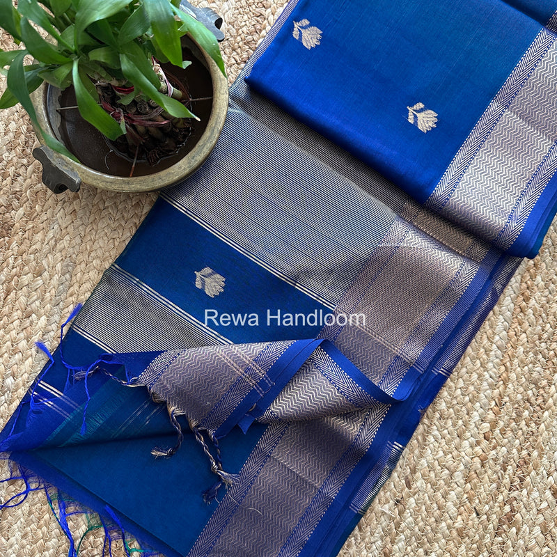Maheshwari Lotus Shaded Butta Saree